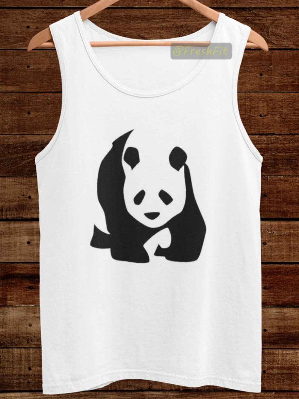 🆕Panda Bear White Tank Top